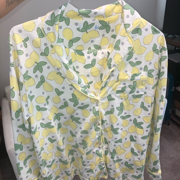 Lemon Print Pajama Top - Picture 1 of 1